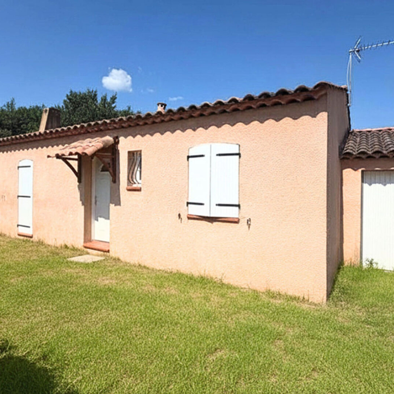 Maison plain-pied 80m2 au calme avec garage à la Roquebrussanne